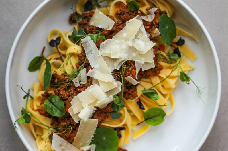 Tagliatelle mit Bolognese